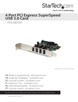 StarTech.com 4 PORT PCI EXPRESS PCIE SUPERSPCARD User manual
