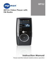 MPMan MP152 User manual