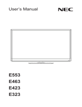 NEC E553 User manual