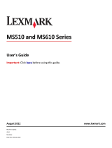 Lexmark MS610dte User manual