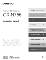 ONKYO CS-N755 (CR-N755) Owner's manual
