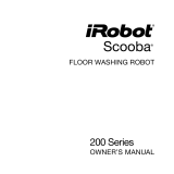 iRobot Scooba 200 Series Owner's manual