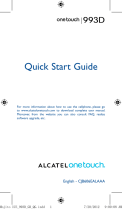 Alcatel 993D User manual