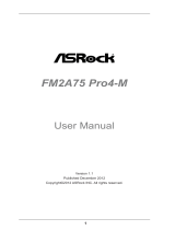 ASROCK FM2A75 Pro4-M User manual