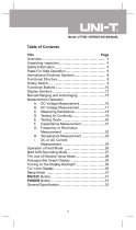 Uni-Trend UT70B User manual