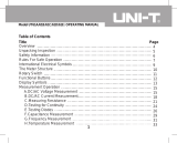 UNI-T UT61 series Specification