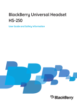 Blackberry HS-250 User manual
