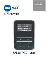 MPMan MPF405 User manual