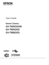 Epson EH-TW9000W User guide