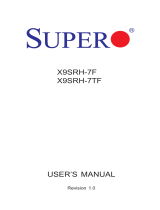 Supermicro Supero X9SRH-7TF User manual