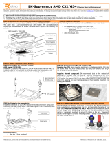 EK Water Blocks EK-Supremacy AMD C32/G34 - Acetal Installation guide