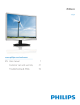 Philips LCD monitor, LED backlight 19S4LCB User manual