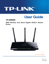 TP-LINK TD-W8980 User manual