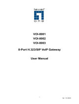 LevelOne VOI-8002 User manual