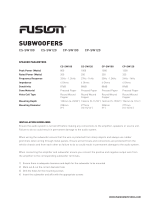 FUSION Electronics CS-SW100 Specification