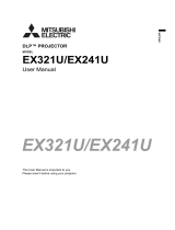 Mitsubishi Electric EX321U User manual