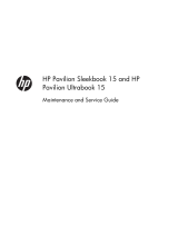 HP (Hewlett-Packard) Pavilion TouchSmart 15-b100 Sleekbook User manual