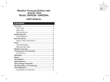 Oregon Scientific BAR206 User manual