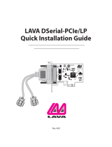 Lava DSerial-PCIe/LP Installation guide