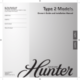 Hunter Fan Sonora - 52" User manual