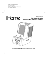 iHome IPOD ID37 User manual