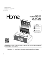 iHome ID50BZC User manual