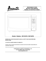 Avanti MO7192TB User manual