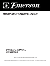 Emerson E 0.9 cu ft Microwave Oven User manual