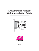 Lava Parallel-PCIe/LP Installation guide