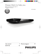 Philips DVP3600K/98 User manual