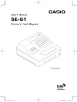 Casio SE-G1 Owner's manual