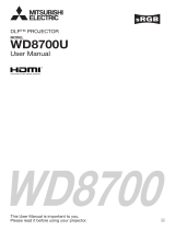 Mitsubishi WD8700U BL User manual