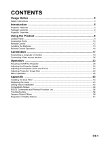 Optoma DX5100 User manual