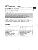 Hitachi CPA300N User manual