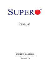 Supermicro X9SPU-F User manual