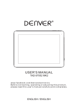 Denver TAD-97052 User manual