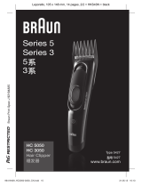 Braun HC3050, HC5050, Hair Clipper, Series 3, Series 5 User manual