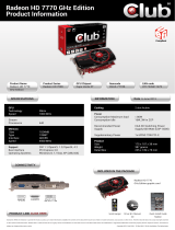 CLUB3D Radeon HD 7770 GHz Edition Specification