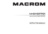 Macrom M-DVD7701R Owner's manual