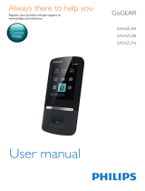 Philips GoGear SA5AZU04 User manual
