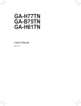 Gigabyte GA-B75TN User manual