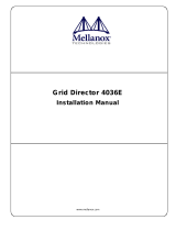 Mellanox Technologies Grid Director 4036E Installation guide
