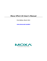 Moxa VPORT P26 User manual