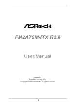 ASROCK FM2A75M-ITX User manual