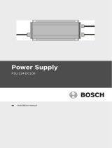 Bosch Appliances Power Supply PSU-224-DC100 User manual