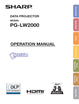 Sharp PG-LW2000 User manual