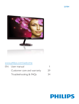 Philips IPS LCD monitor, LED backlight 237E4QSD User manual