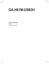 Gigabyte GA-H61M-USB3H User manual