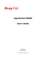 Draytek VigorSwitch G2080 User manual