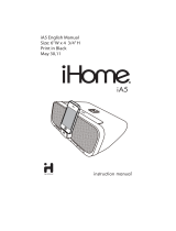 iHome IA5 User manual